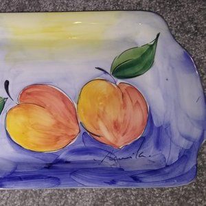 Beautiful, hand painted serving dish from Portugal